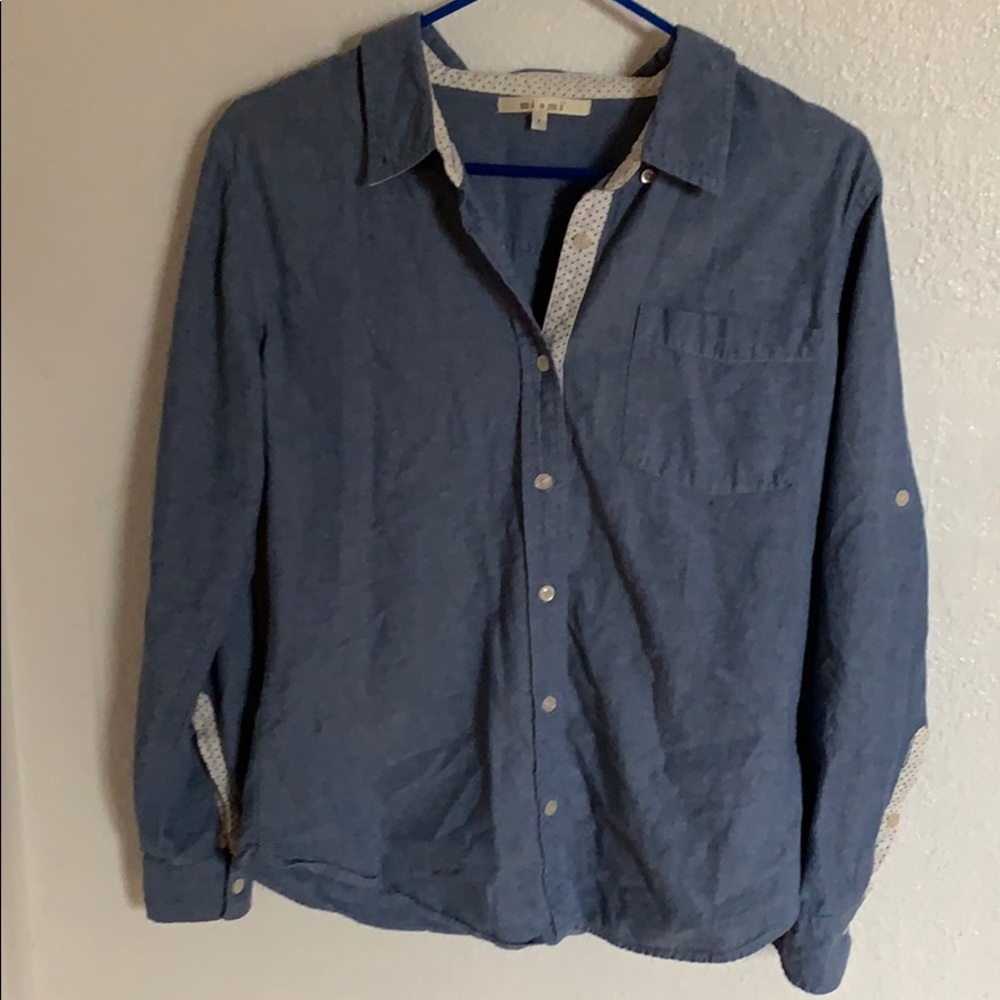 Mi Ami denim button up